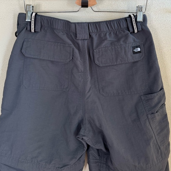 The North Face Gray Paramount Trail Convertible Cargo Pants Belt Like New Mens S - Picture 9 of 12